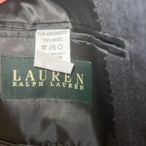 Lauren by Ralph Lauren size 42 100% wool sports coat, black like new.